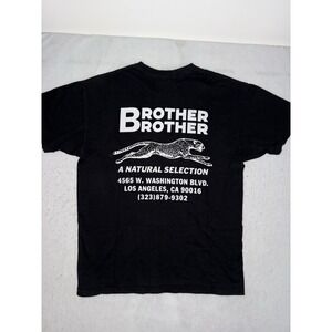 Brother Brother LA Logo Black Shirt Natural Selection‎ Men's Size Small SOLD OUT